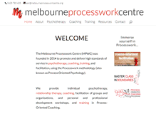 Tablet Screenshot of melbourneprocessworkcentre.org
